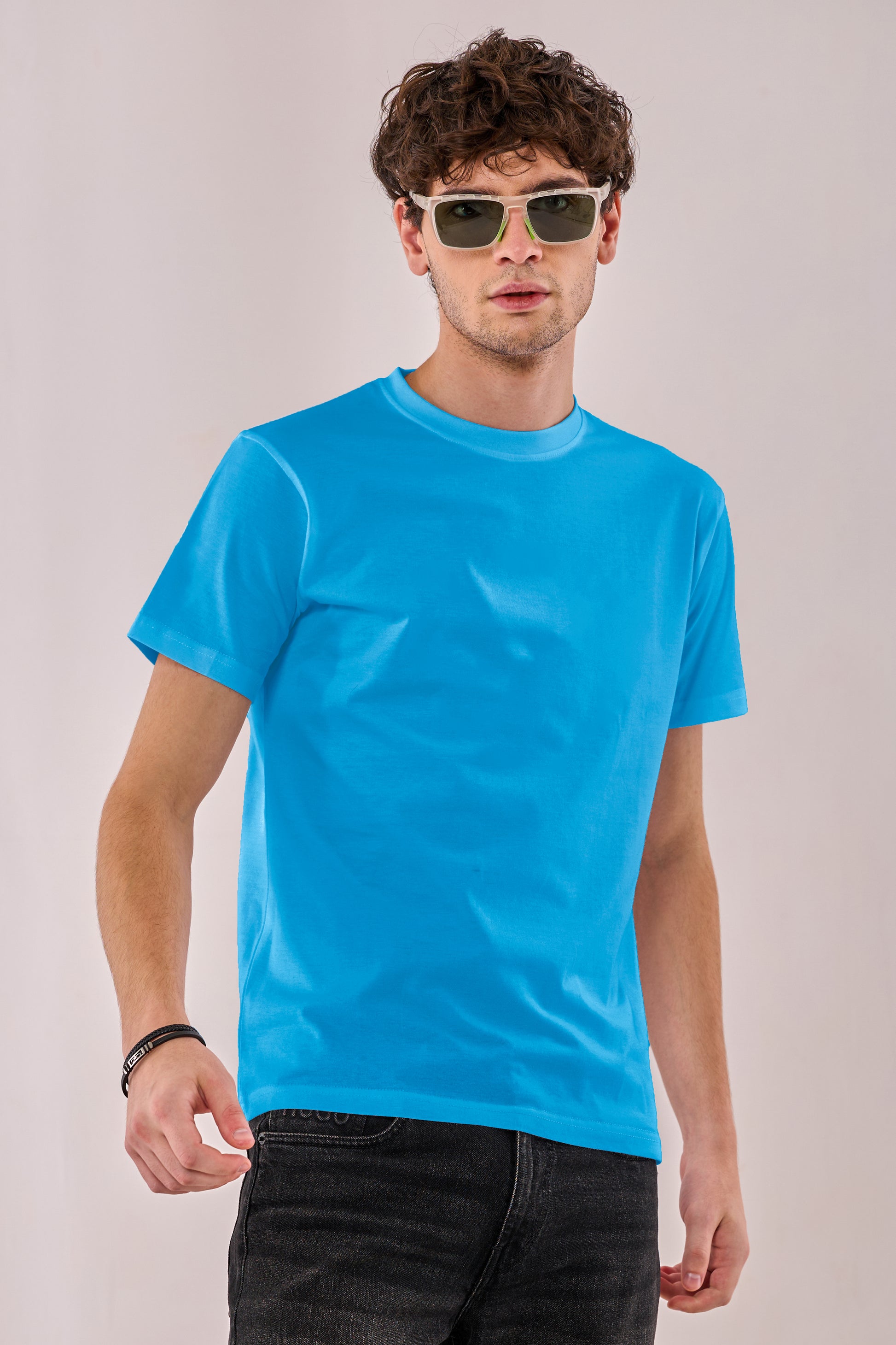 Pick Any 3 - Plain Round Neck Cotton T-shirt Combo