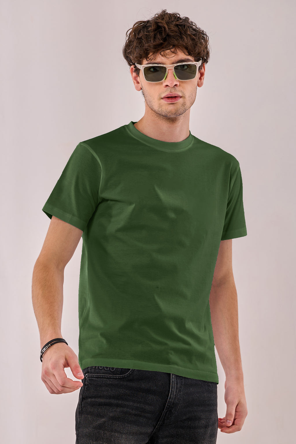 Pick Any 3 - Plain Round Neck Cotton T-shirt Combo