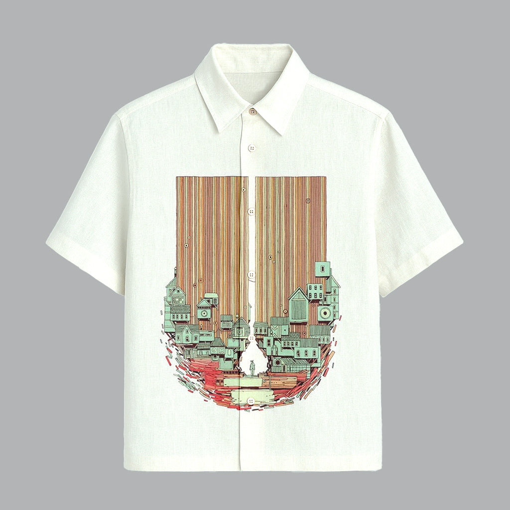 Pista Printed Half Sleeve Shirt