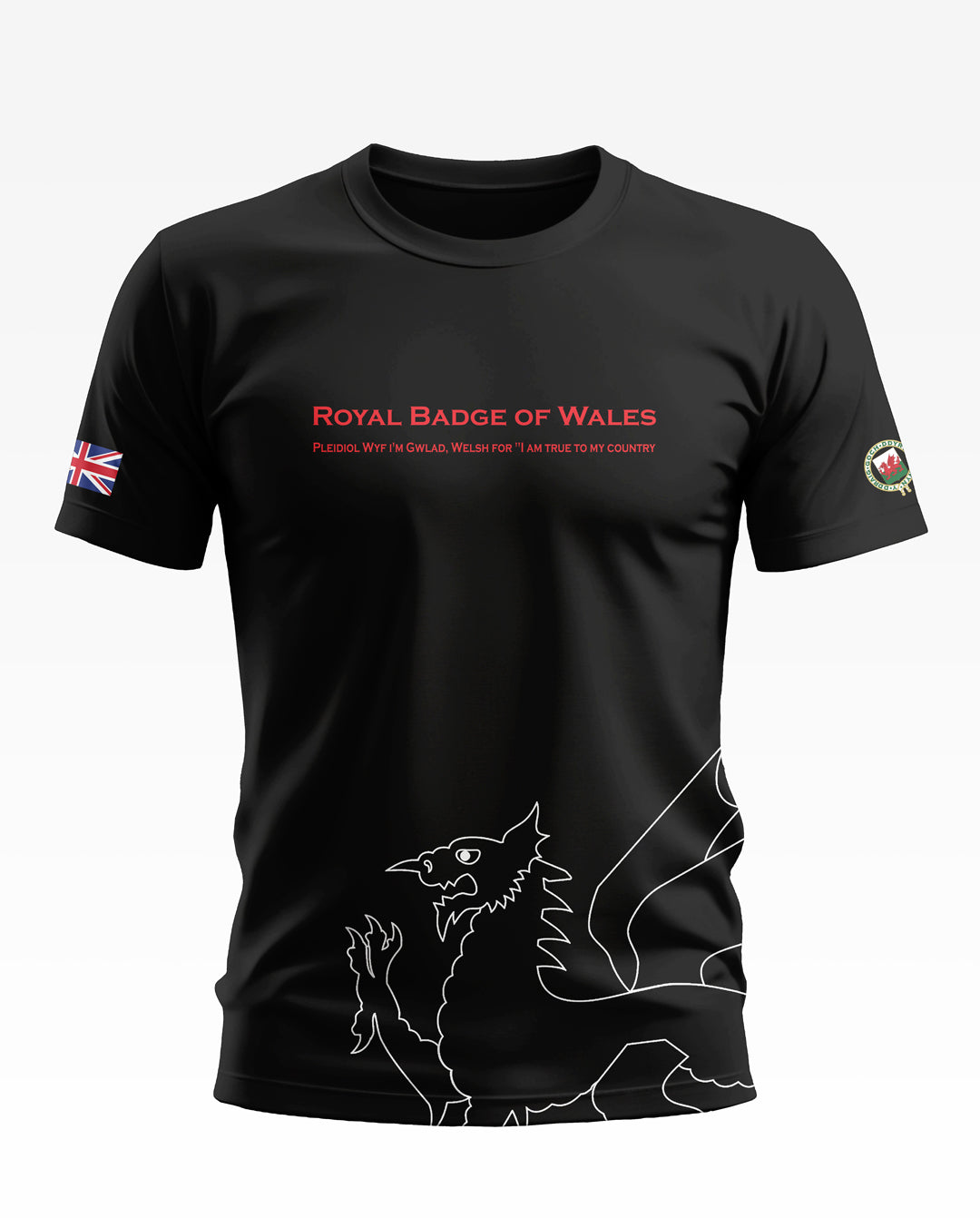 Royal Badge Of Wales Soft Cotton T-shirt