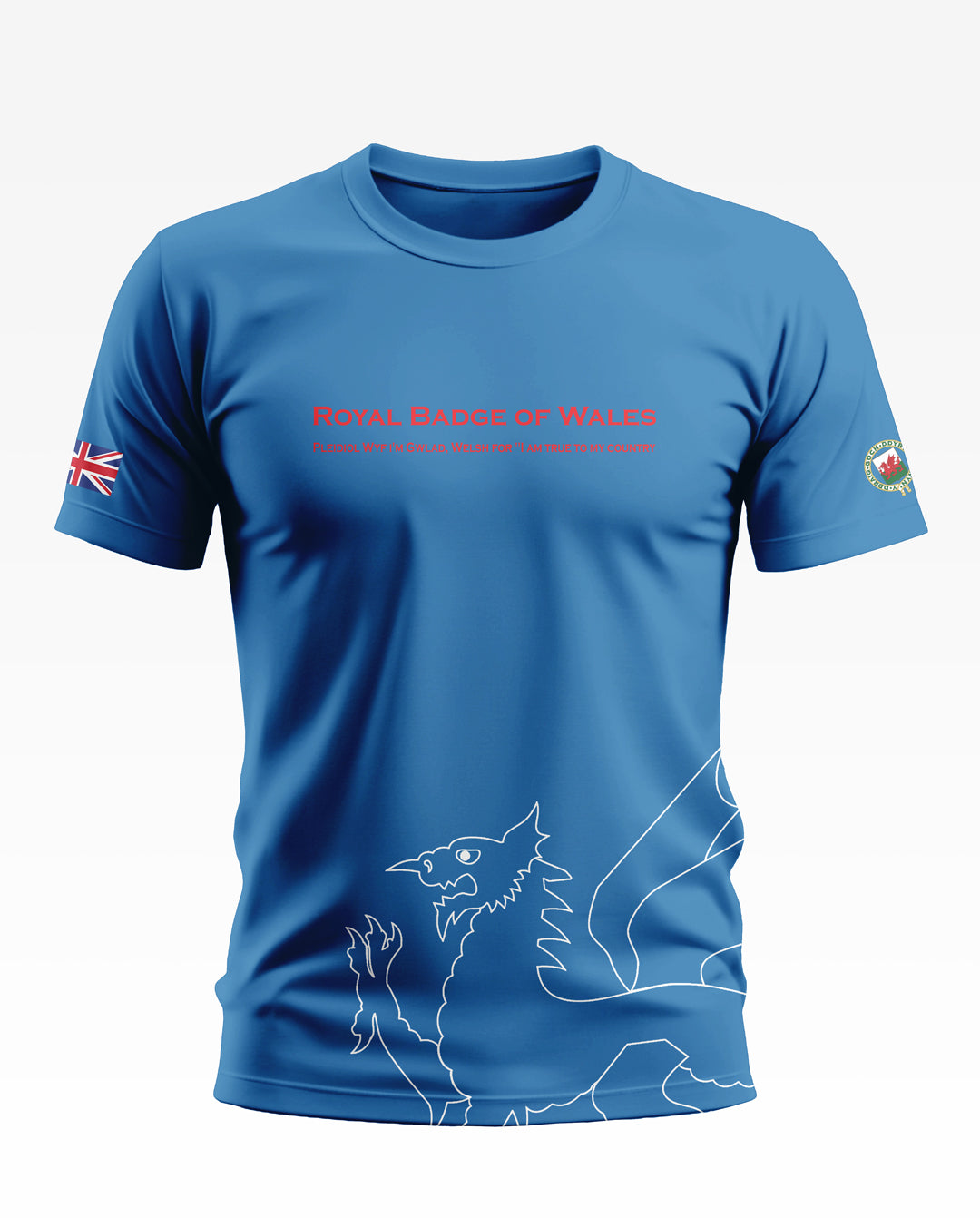 Royal Badge Of Wales Soft Cotton T-shirt