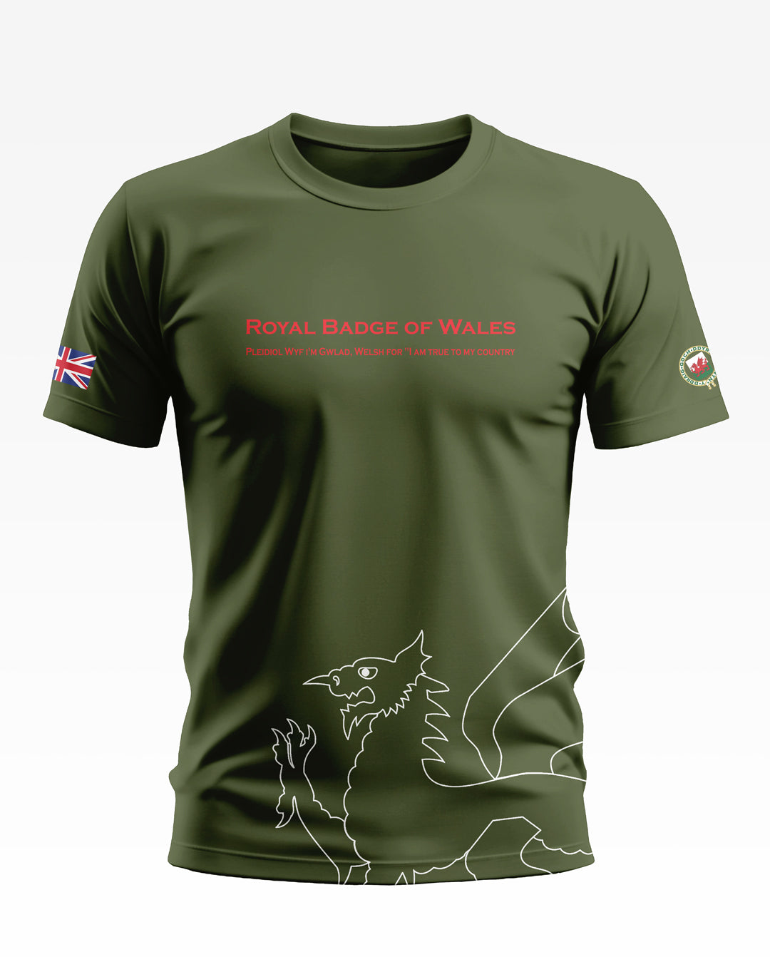 Royal Badge Of Wales Soft Cotton T-shirt