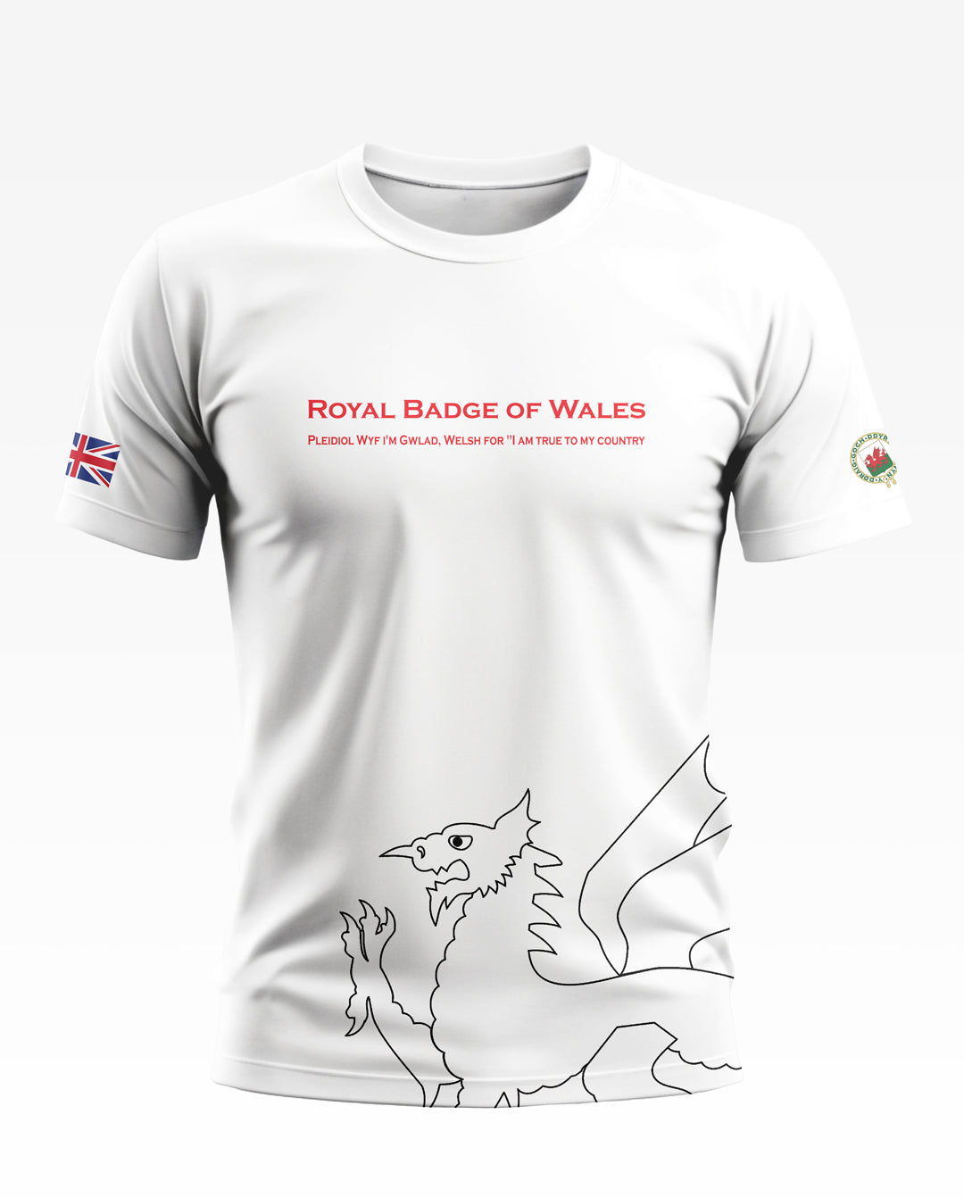 Royal Badge Of Wales Soft Cotton T-shirt