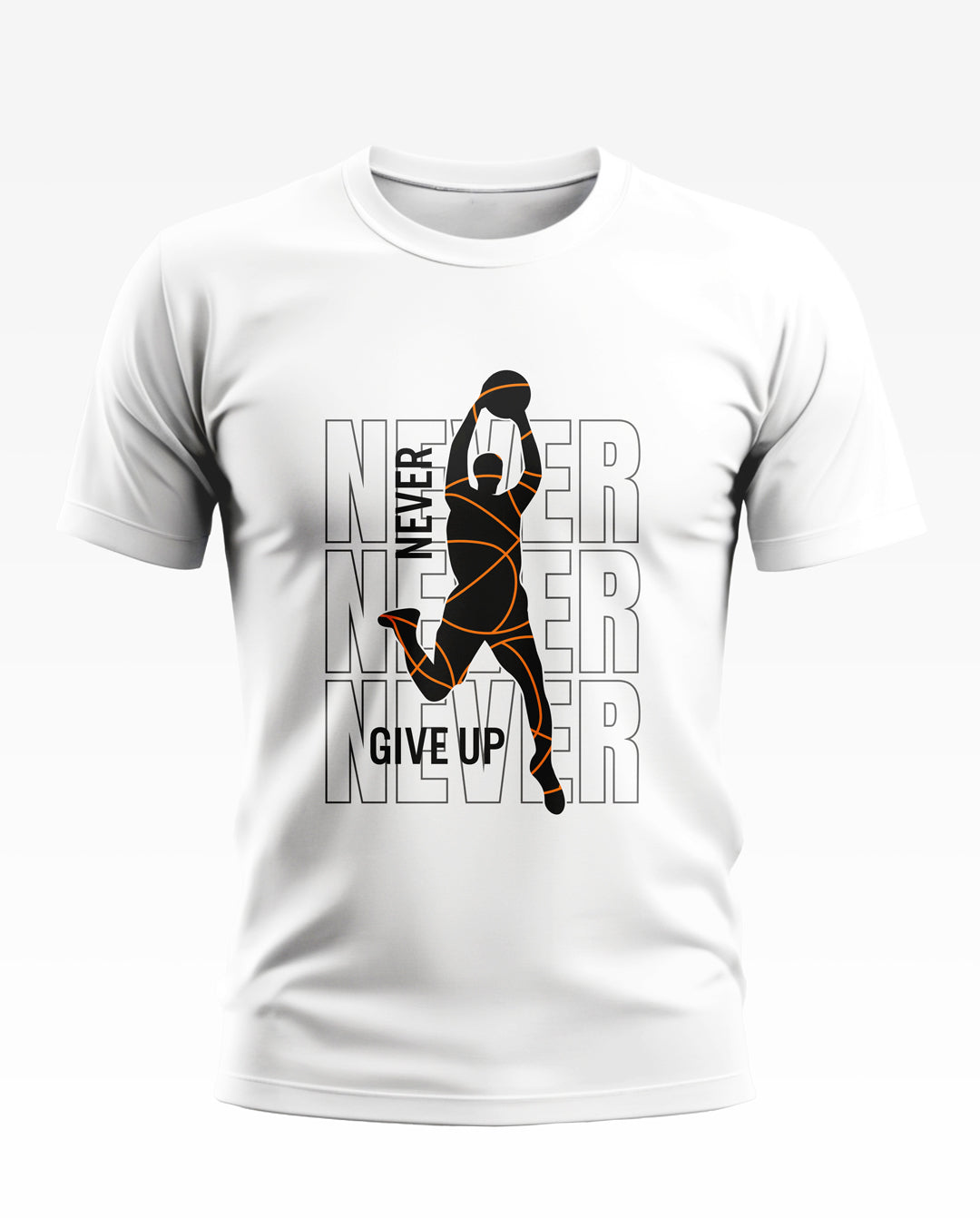 Never Give Up Soft Cotton T-shirt Soft Cotton T-shirt