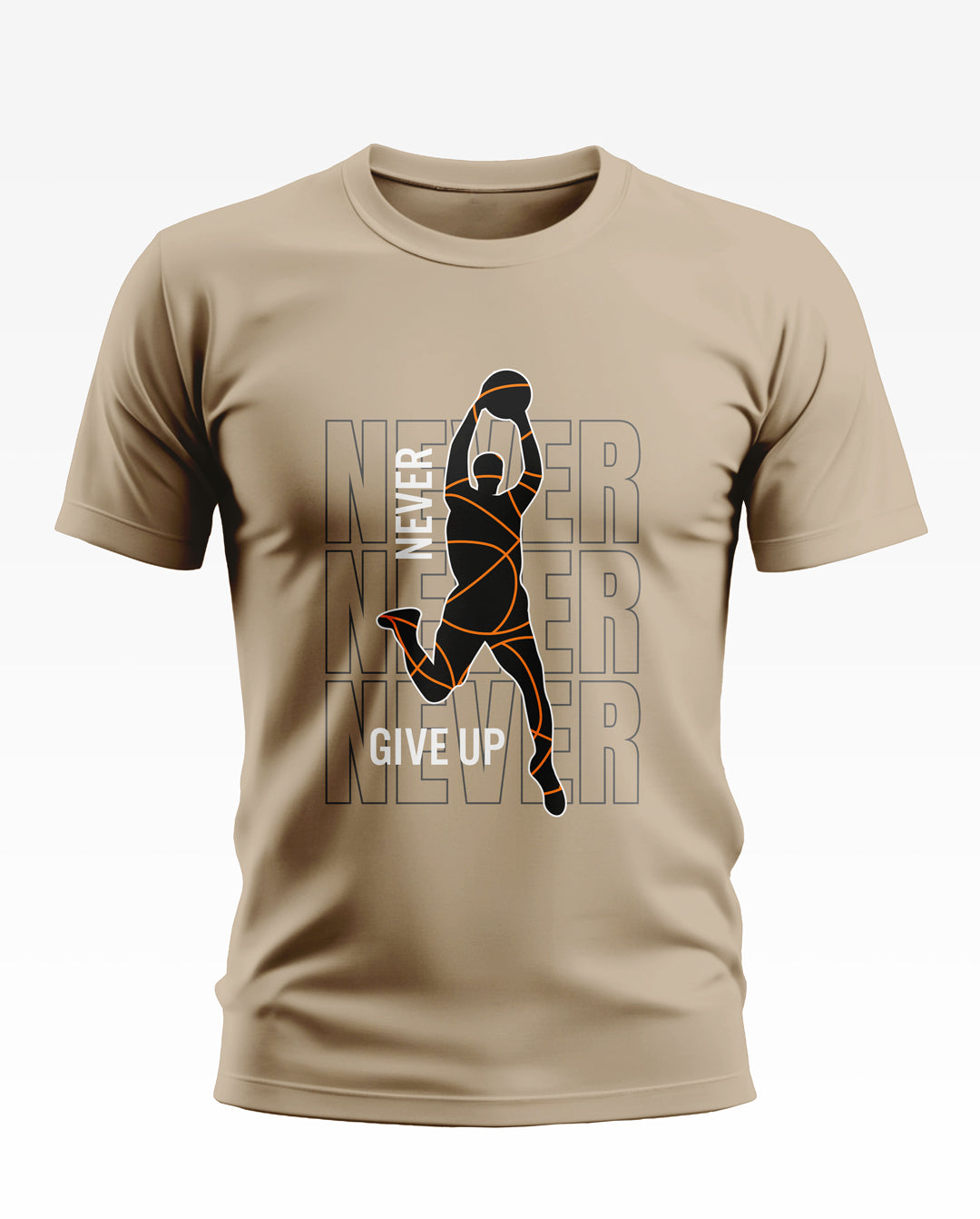 Never Give Up Soft Cotton T-shirt Soft Cotton T-shirt