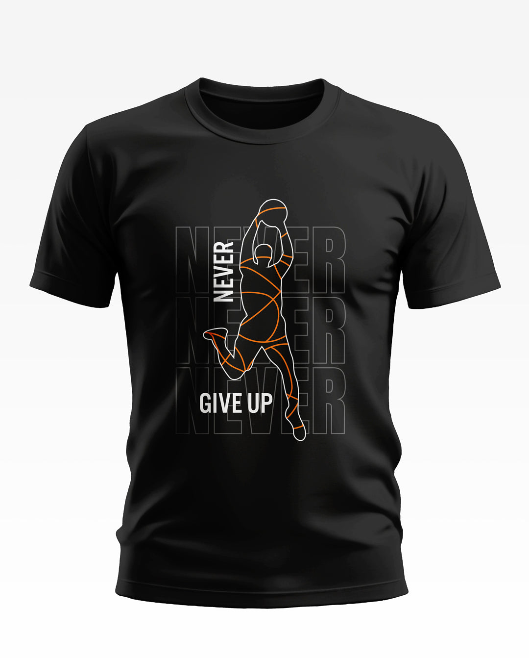 Never Give Up Soft Cotton T-shirt Soft Cotton T-shirt