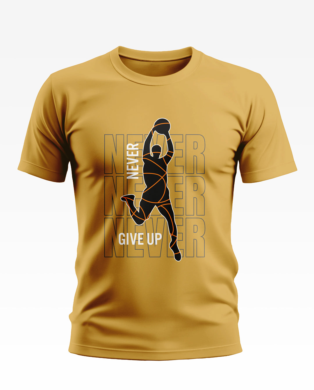 Never Give Up Soft Cotton T-shirt Soft Cotton T-shirt