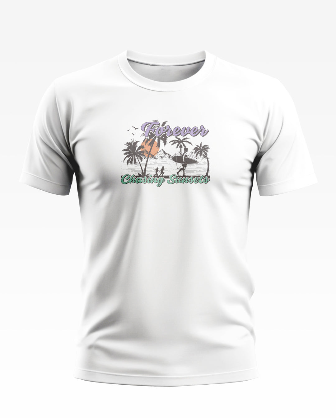 Forever Chasing Sunsets Soft Cotton T-shirt